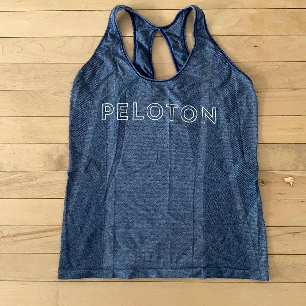 Blue Peloton Workout Tank Top